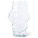 tall clear glass cloud shaped flower vase