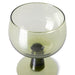 olive green wine glass on low stem