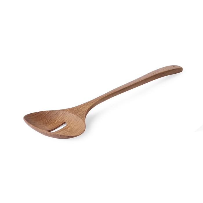 wooden ladle with hole