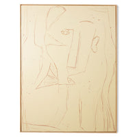 Abstract framed painting - Visage
