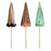 3 beach umbrella's with vintage inspired fabrics
