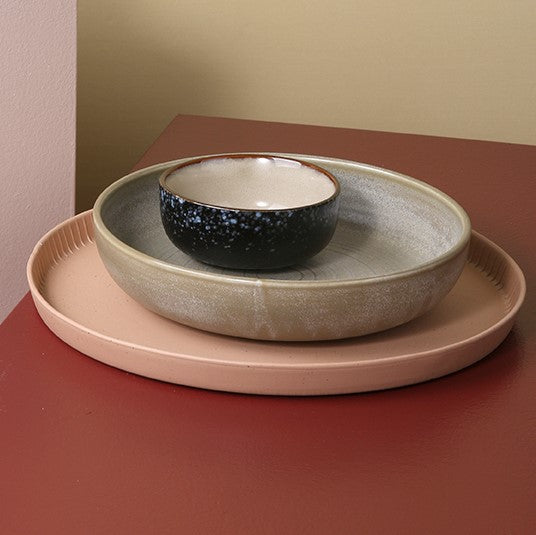 Bold & Basic ceramics | round tray Blush