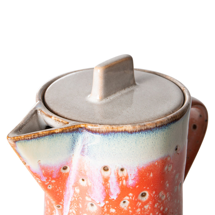 HKliving Ceramic 70's Coffee Pot - Asteroids