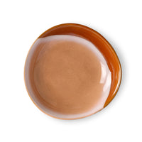 deep plate for curry dishes in an orange/terracotta color
