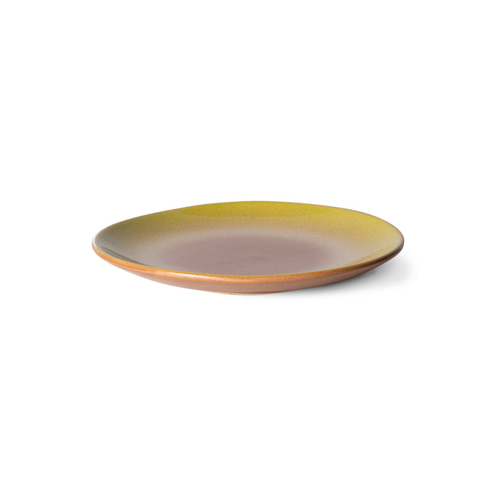 70s ceramics dessert plate Eclipse (set of 2)
