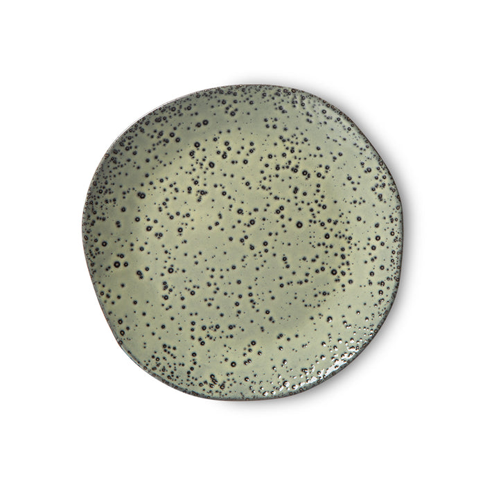 Gradient ceramics - dessert plate green (set of 2)