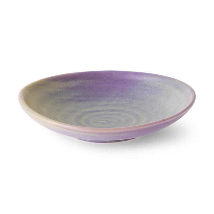organically shaped and colored plate