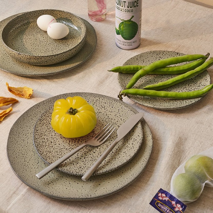 Gradient ceramics - side plates green (set of 2)