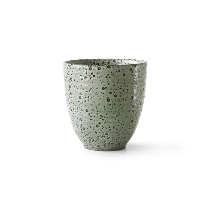 green ceramic mug