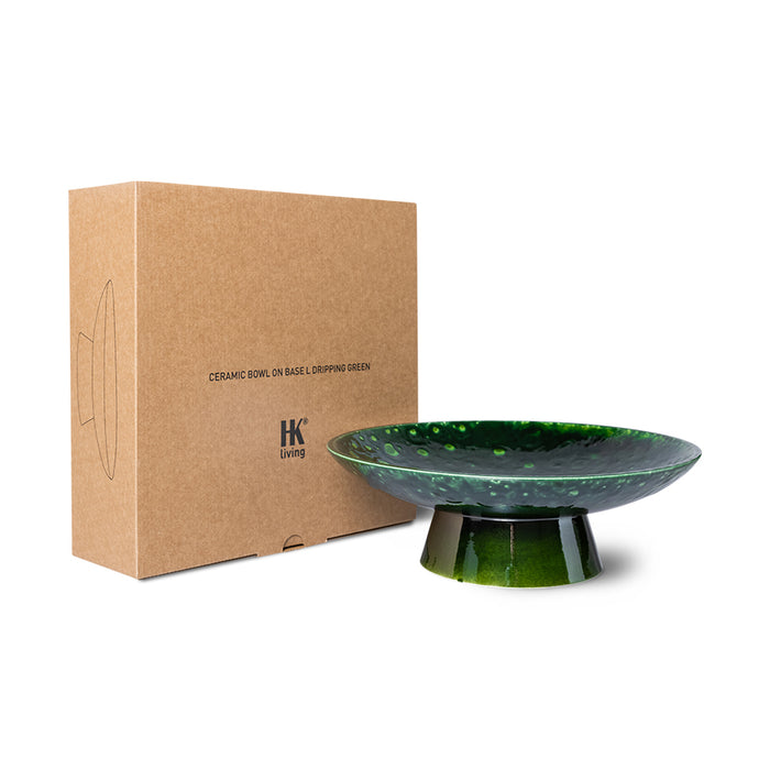 green bowl in a brown gift box