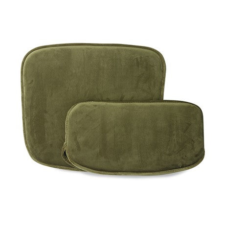 Comfort kit for wire chair - velvet green