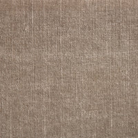 close up of fabric from the contemporary style club couch in a taupe color fabric that is a mix of linen and cotton