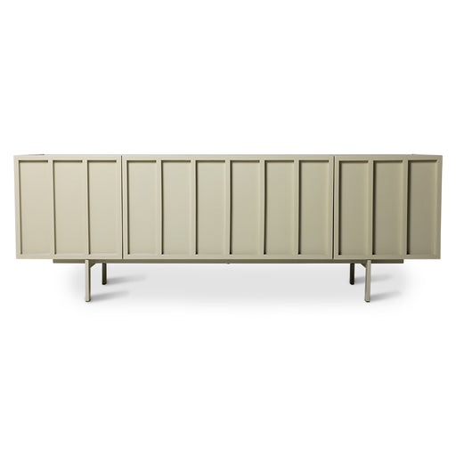 low sideboard in a contemporary design inspired by 1960 cube cupboards