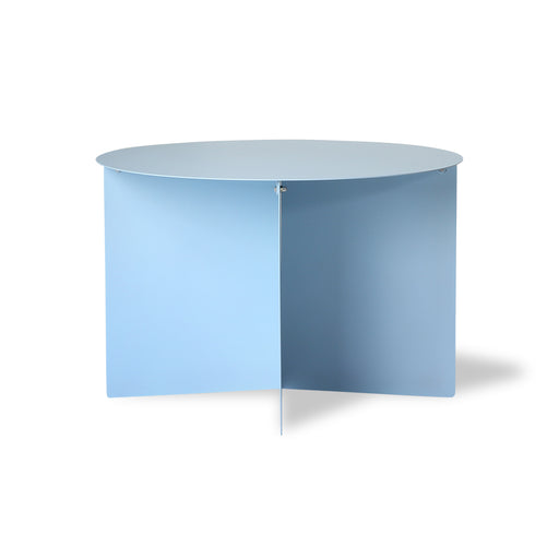 nordic style ice blue metal round side table