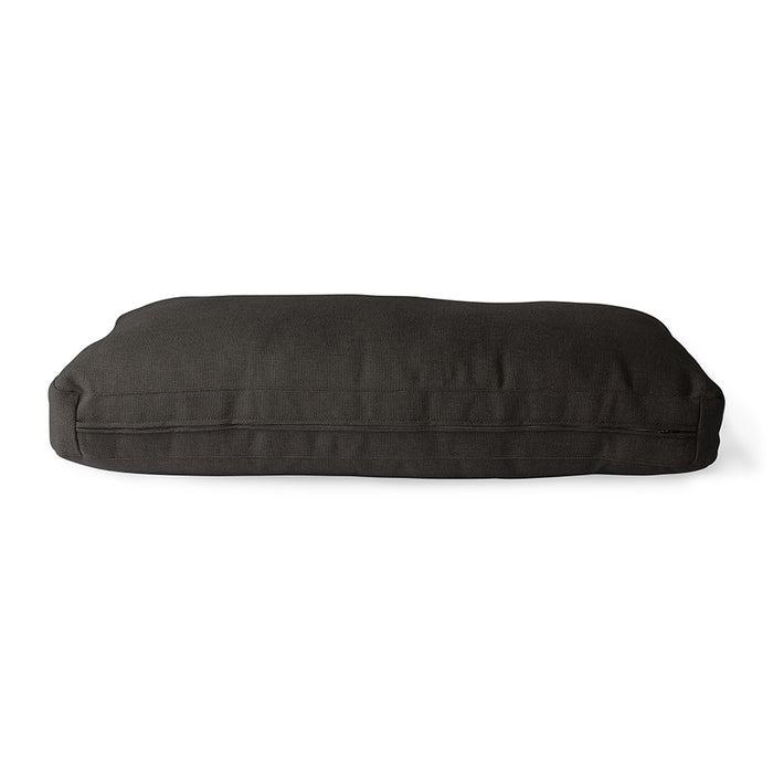 charcoal colored seating pillow