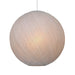 luminated super large white hanging ball light made of bamboo and white rice paper