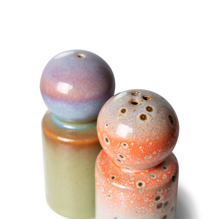 Salt & Pepper Shaker in Fog and Shell – Heath Ceramics