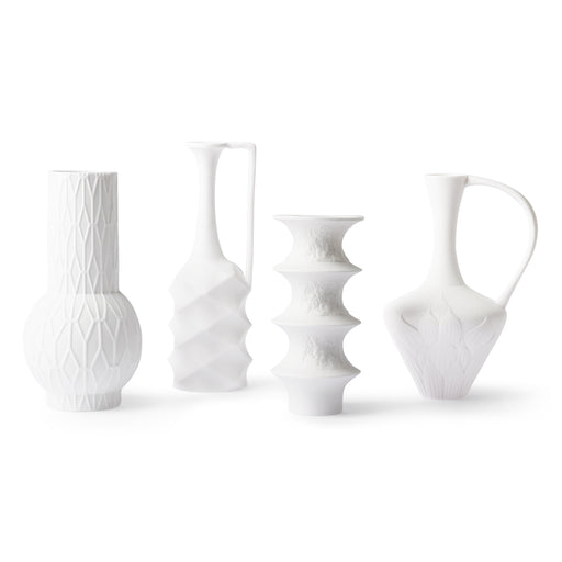 set of 4 vases made of Dehua porcelain