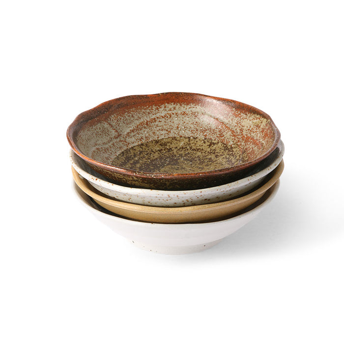 stack of 4 ceramic Kyoto bowls