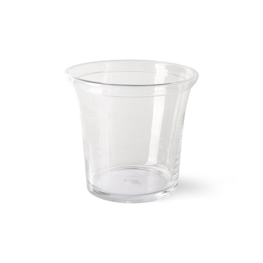 solid glass planter