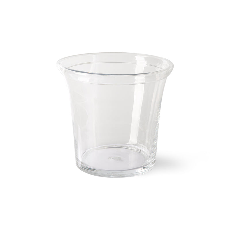 solid glass planter