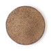 organic shaped, speckled taupe color dinner plate