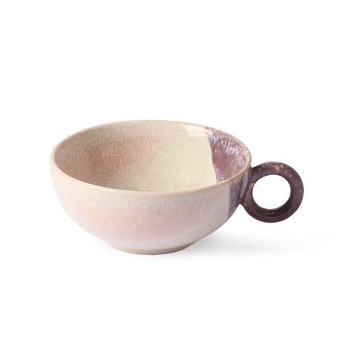 HKliving USA ACE7086 Ceramic 70s stoneware Tea Pot Peat multi color