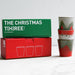 gift box with 3 ceramic mugs in Christmas colors