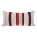 linen and cotton striped lumbar pillow