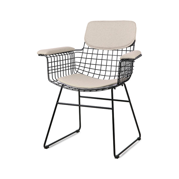 armrest chair with sand colored comfort kit