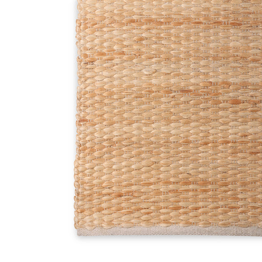 detail of texture in jute rug