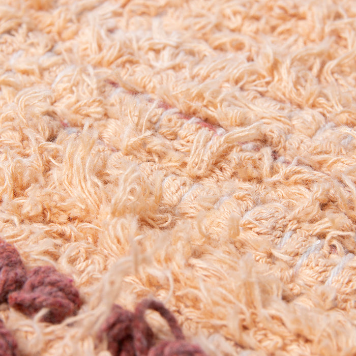 close up recycled cotton runner rug