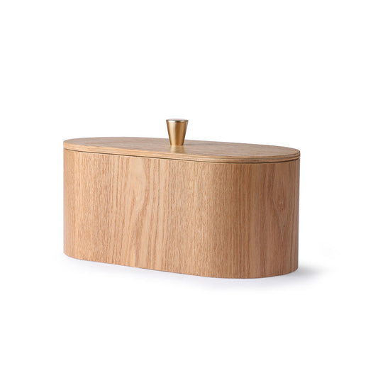 oval shaped box with lid