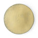 yellow dinner plate with speckled finish