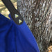 detail of hkliving usa blue leather bag