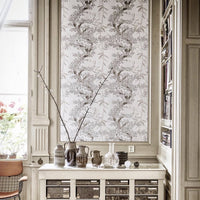 cherry tree wall paper used as a panel as wall decor