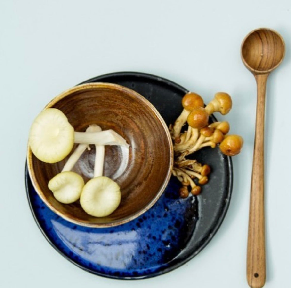 Kyoto ceramics - cobalt blue small plate