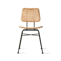 Rattan desk chair - natural