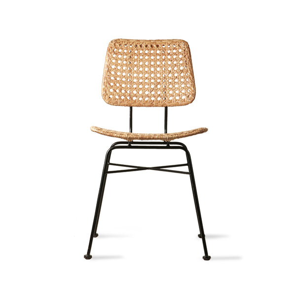 Rattan desk chair - natural