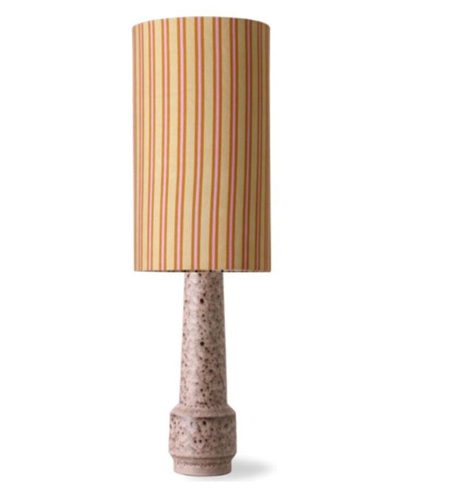 Retro stoneware table lamp - brown