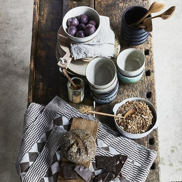 table setting with natural products
