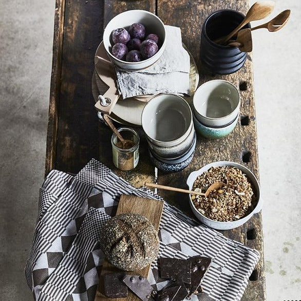 table setting with natural products