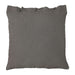 linen throw pillow in taupe color