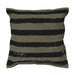 TKU2025 canvas throw pillow in brown and black stripe