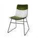 velvet green comfort kit for metal wire chair