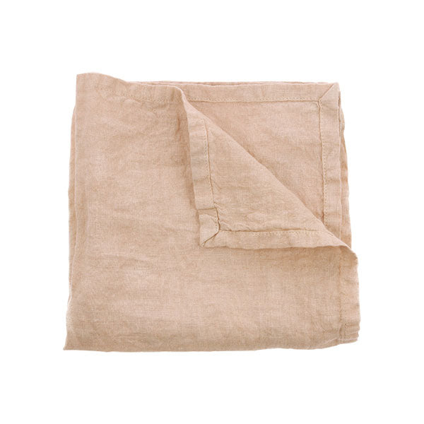 natural linen napkin in salmon color