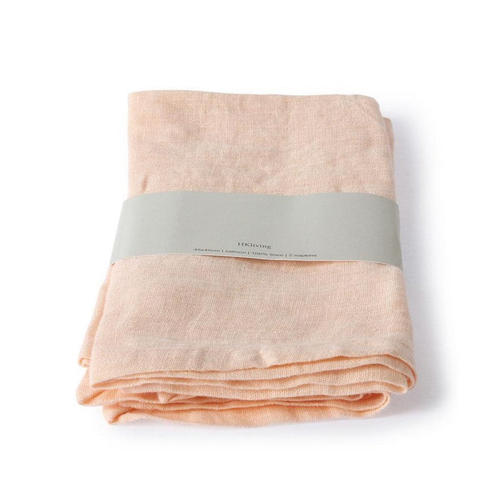 set of 2 linen napkins with wrap
