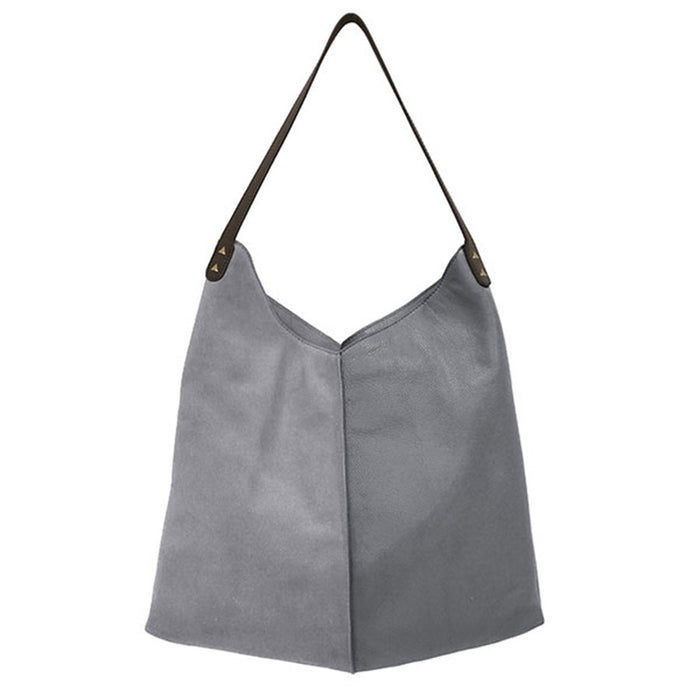 Leather bag - gray