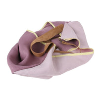 100% linen bag lilac and pink