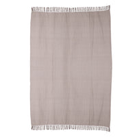 Cotton throw blanket - taupe